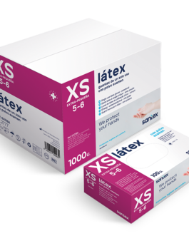 GUANTE DE LATEX CON POLVO DE 5grs