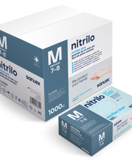 GUANTE DE NITRILO AZUL DE 3,5grs