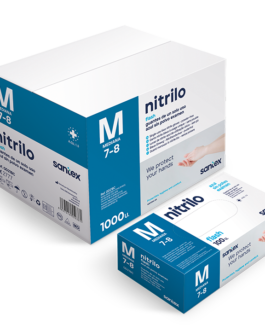 GUANTE DE NITRILO AZUL SIN POLVO 4,5Grs