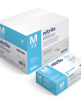 GUANTE DE NITRILO AZUL DE 9Grs
