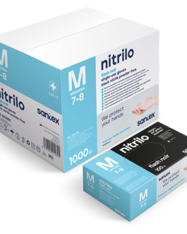 GUANTE NITRILO NEGRO 4.5grs