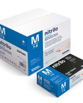 GUANTE NITRILO NEGRO 6grs