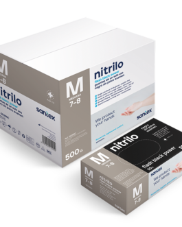 GUANTE NITRILO NEGRO 8,5GRS DIAMANTADO