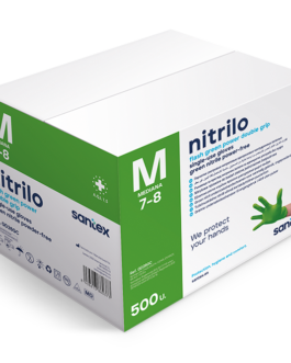 GUANTE NITRILO VERDE DIAMANTADO  8,5grs
