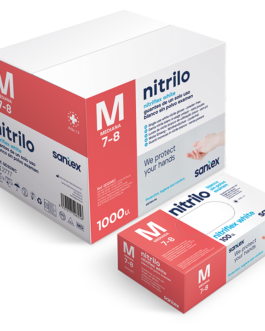 GUANTE NITRILO BLANCO 3,5GRS