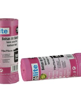 BOLSA BASURA 70X75 FUCSIA AUTOCIERRE G-70