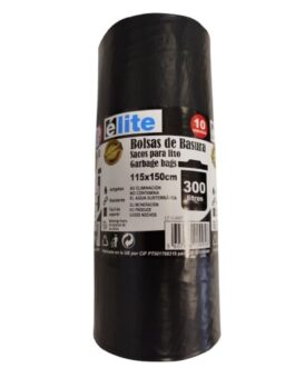 BOLSA BASURA 115X150 NEGRA G-160