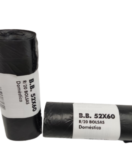 BOLSA DE BASURA 52X60 NEGRA G-60