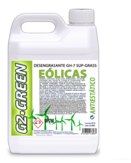 Desengrasante concentrado para aerogeneradores